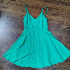 Adorable Green Gingham XS Dress From Anthro